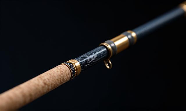 Custom fishing rod being designed with selected components